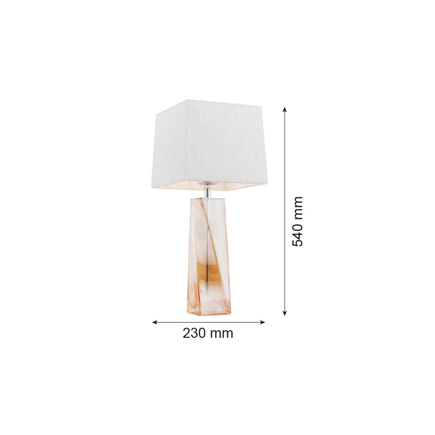 Argon 3840 - Candeeiro de mesa LILLE 1xE27/15W/230V branco