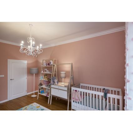 Argon 4125 - Candeeiro de mesa MAGIC 1xE27/15W/230V branco