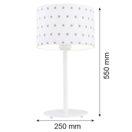 Argon 4125 - Candeeiro de mesa MAGIC 1xE27/15W/230V branco