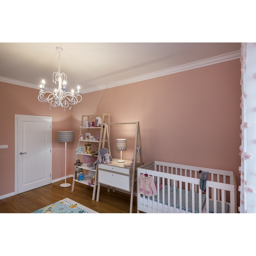 Argon 4126 - Candeeiro de mesa MAGIC 1xE27/15W/230V cinzento/branco