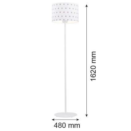 Argon 4129 - Candeeiro de chão MAGIC 1xE27/15W/230V branco