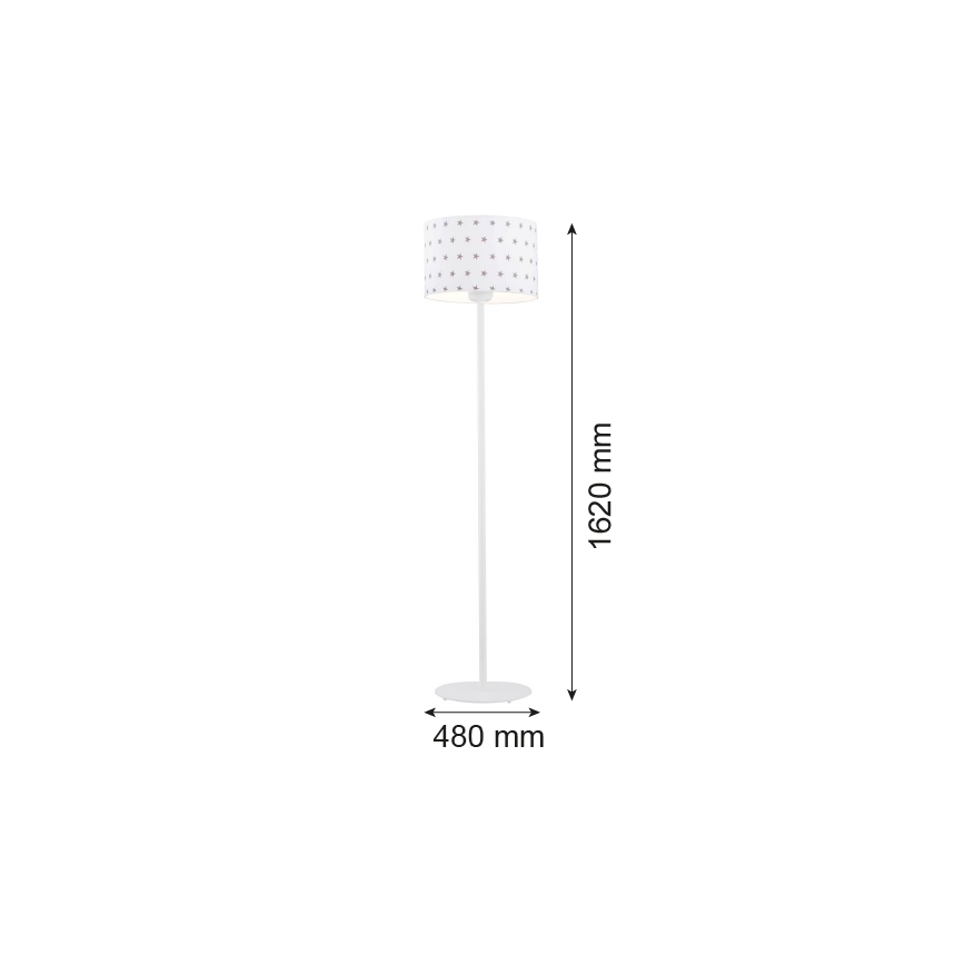 Argon 4129 - Candeeiro de chão MAGIC 1xE27/15W/230V branco