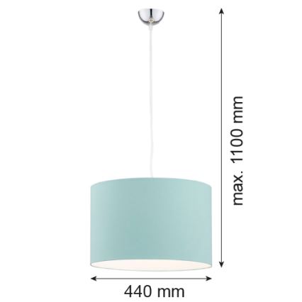 Argon 4135 - Candelabro suspenso MAGIC 1xE27/15W/230V turquesa
