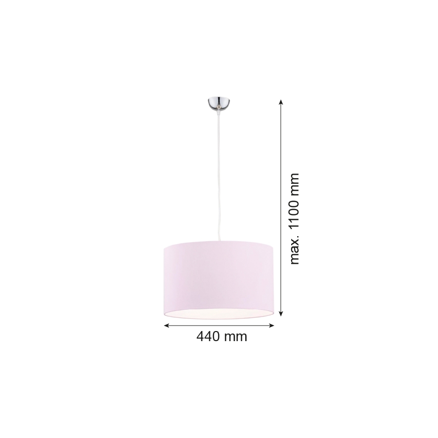 Argon 4136 - Candelabro suspenso MAGIC 1xE27/15W/230V rosa