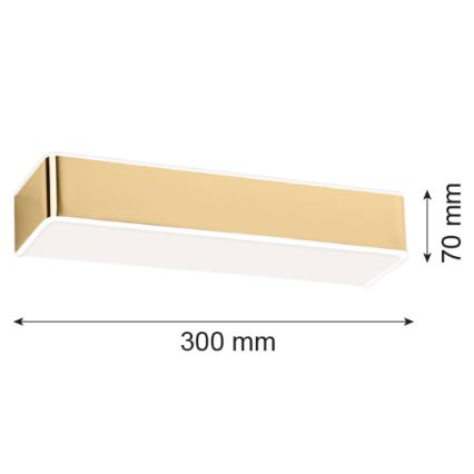 Argon 4148 - Iluminação de parede RODAN 1xE27/15W/230V dourada