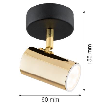 Argon 4208 - Focode teto LAGOS 1xGU10/5W/230V bronze/preto antigo