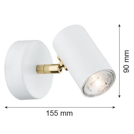Argon 4209 - Foco de teto LAGOS 1xGU10/5W/230V branco/dourado