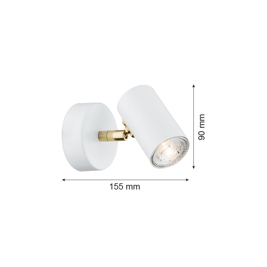 Argon 4209 - Foco de teto LAGOS 1xGU10/5W/230V branco/dourado