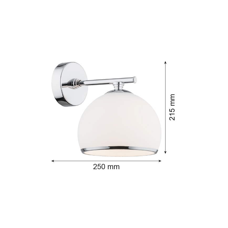 Argon 4254 - Iluminação de parede MARBELLA 1xE27/15W/230V cromado brilhante