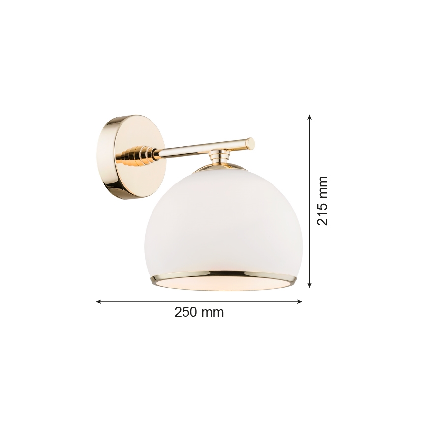 Argon 4255 - Iluminação de parede MARBELLA 1xE27/15W/230V latão