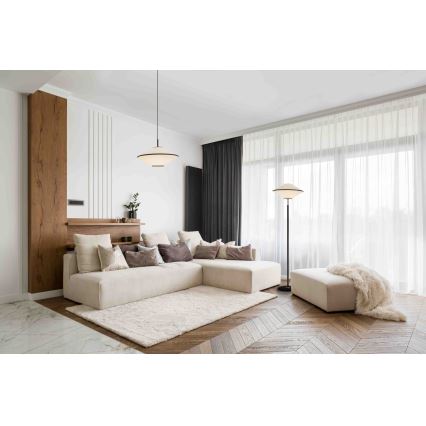 Argon 4282 - Lustre pendente em cabo TROY 1xE27/15W/230V bege