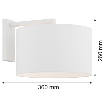 Argon 4294 - Candeeiro de parede KARIN 1xE27/15W/230V branco