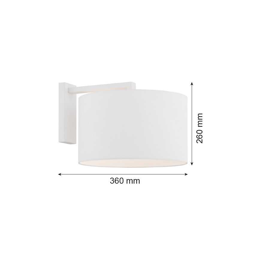 Argon 4294 - Candeeiro de parede KARIN 1xE27/15W/230V branco