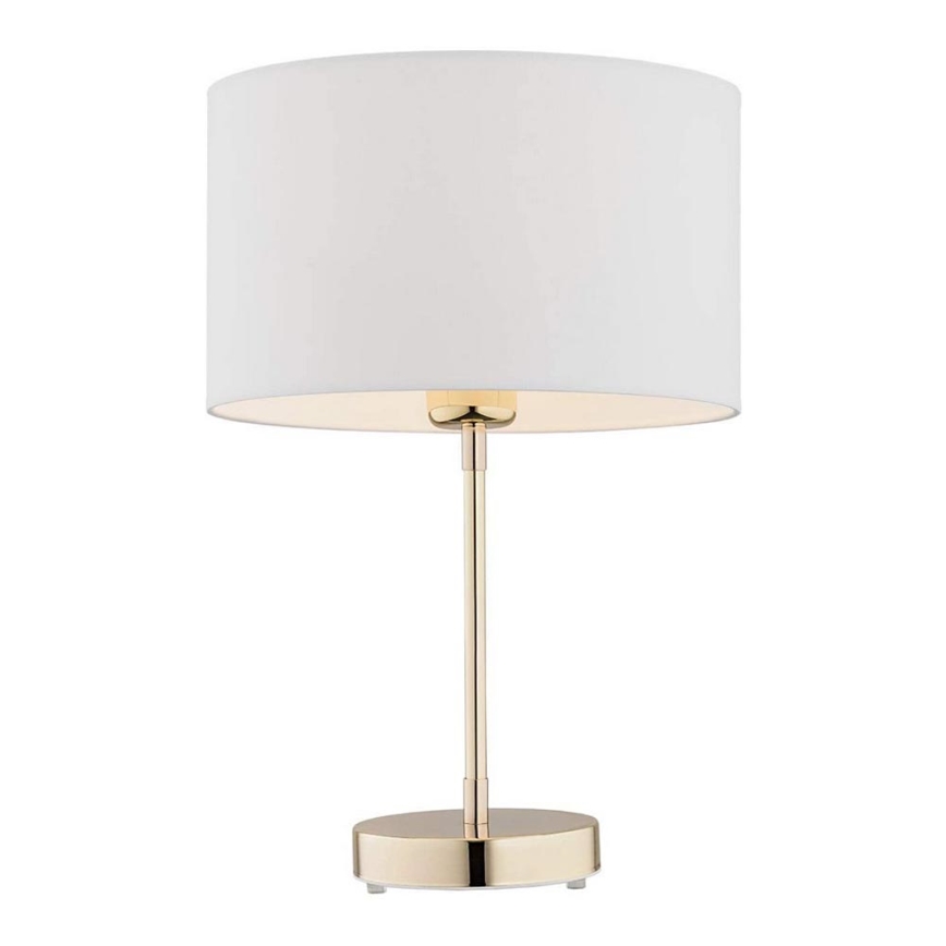 Argon 4301 - Candeeiro de mesa KARIN 1xE27/15W/230V branco/latão