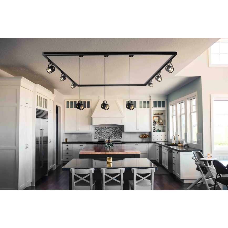 Argon 4311 - Foco para sistema de carril NET 1xE27/15W/230V preto