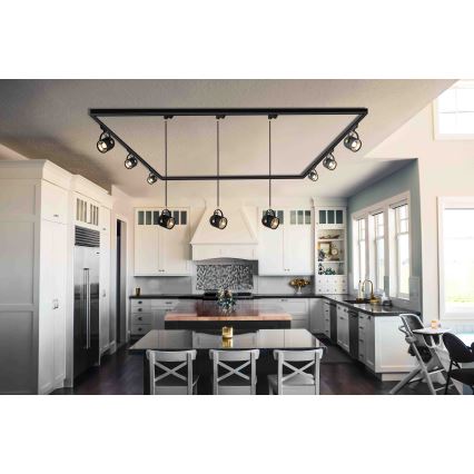 Argon 4313 - Candeeiro para sistema de carril NET 1xE27/15W/230V verde