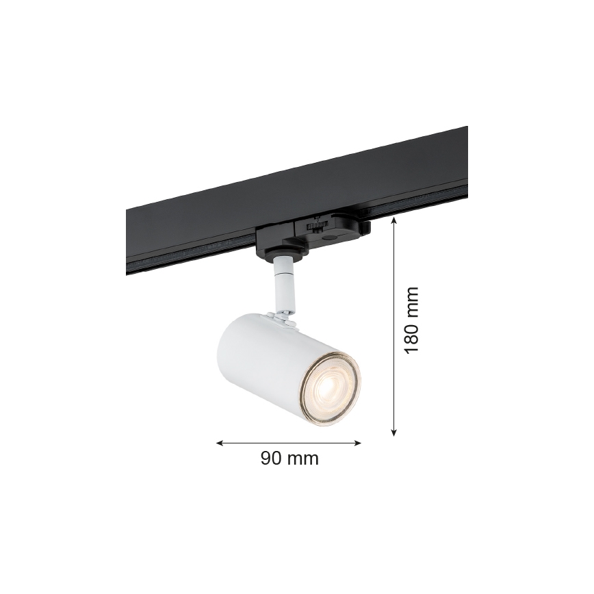 Argon 4327 - Foco para sistema de carril HORTA 1xGU10/5W/230V branco