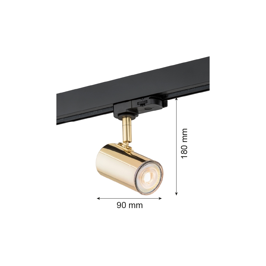 Argon 4328 - Foco para sistema de carril HORTA 1xGU10/5W/230V latão