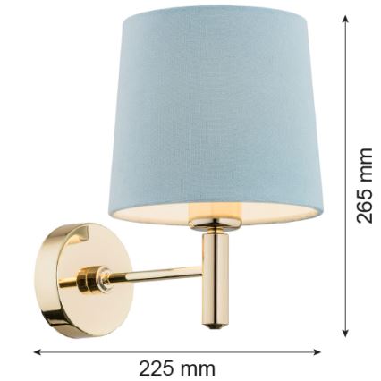 Argon 4347 - Iluminação de parede PONTE 1xE27/15W/230V cinzento/latão