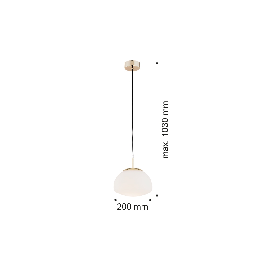 Argon 4352 - Candelabro suspenso TRINI 1xE27/15W/230V d. 20 cm dourado