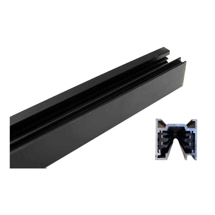 Argon 4370 - Sistema de carril 1 m preto