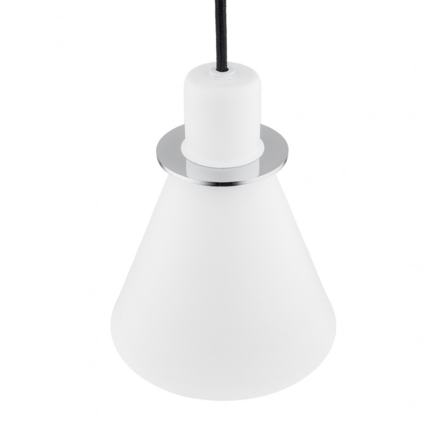 Argon 4681 - Candelabro suspenso BEVERLY 1xE27/15W/230V branco/cromado brilhante