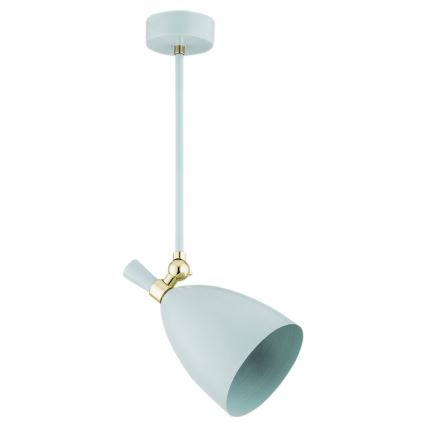 Argon 4685 - Candelabro suspenso CHARLOTTE 1xE27/15W/230V azul/dourado