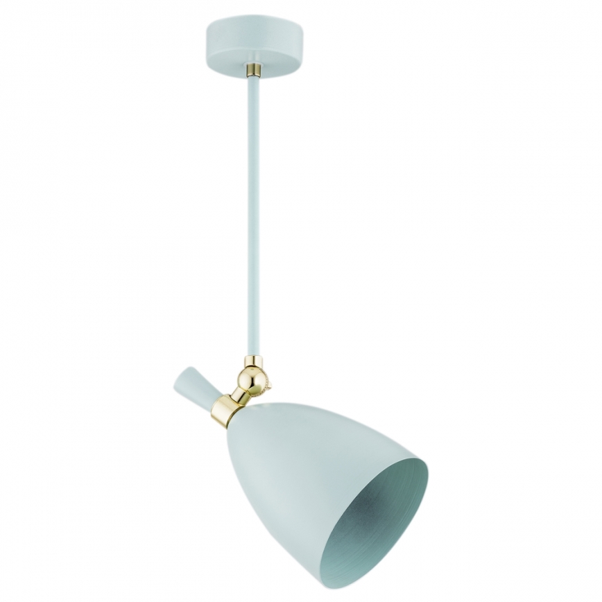 Argon 4685 - Candelabro suspenso CHARLOTTE 1xE27/15W/230V azul/dourado