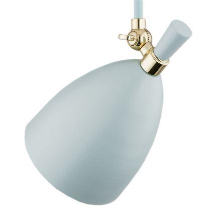 Argon 4685 - Candelabro suspenso CHARLOTTE 1xE27/15W/230V azul/dourado