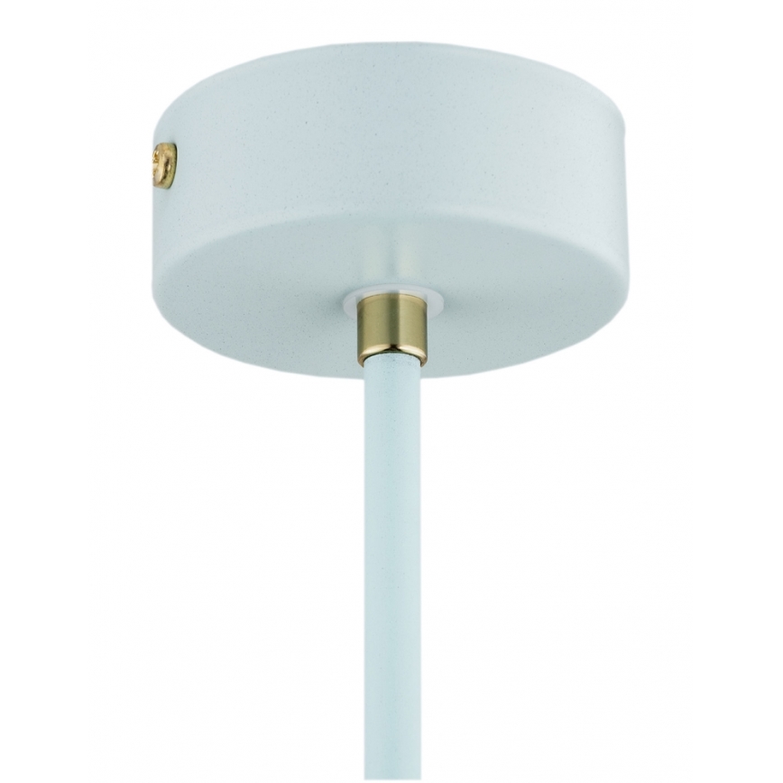 Argon 4685 - Candelabro suspenso CHARLOTTE 1xE27/15W/230V azul/dourado