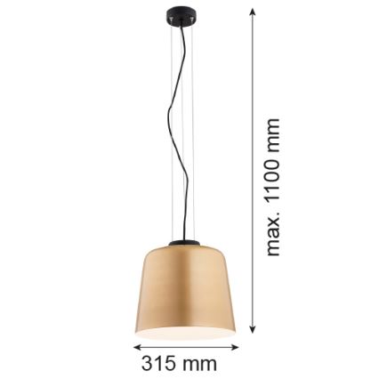 Argon 4690 - Candelabro suspenso BERKLEY 1xE27/15W/230V