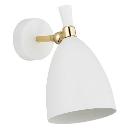 Argon 4699 - Iluminação de parede CHARLOTTE 1xE27/15W/230V branco/dourado