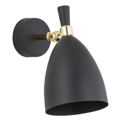 Argon 4701 - Iluminação de parede CHARLOTTE 1xE27/15W/230V preto/dourado