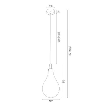 Argon 4716 - Candelabro suspenso OAKLAND 1xG9/6W/230V
