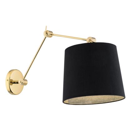 Argon 4898 - Candeeiro de parede ZAKYNTOS PLUS 1xE27/15W/230V preto/dourado