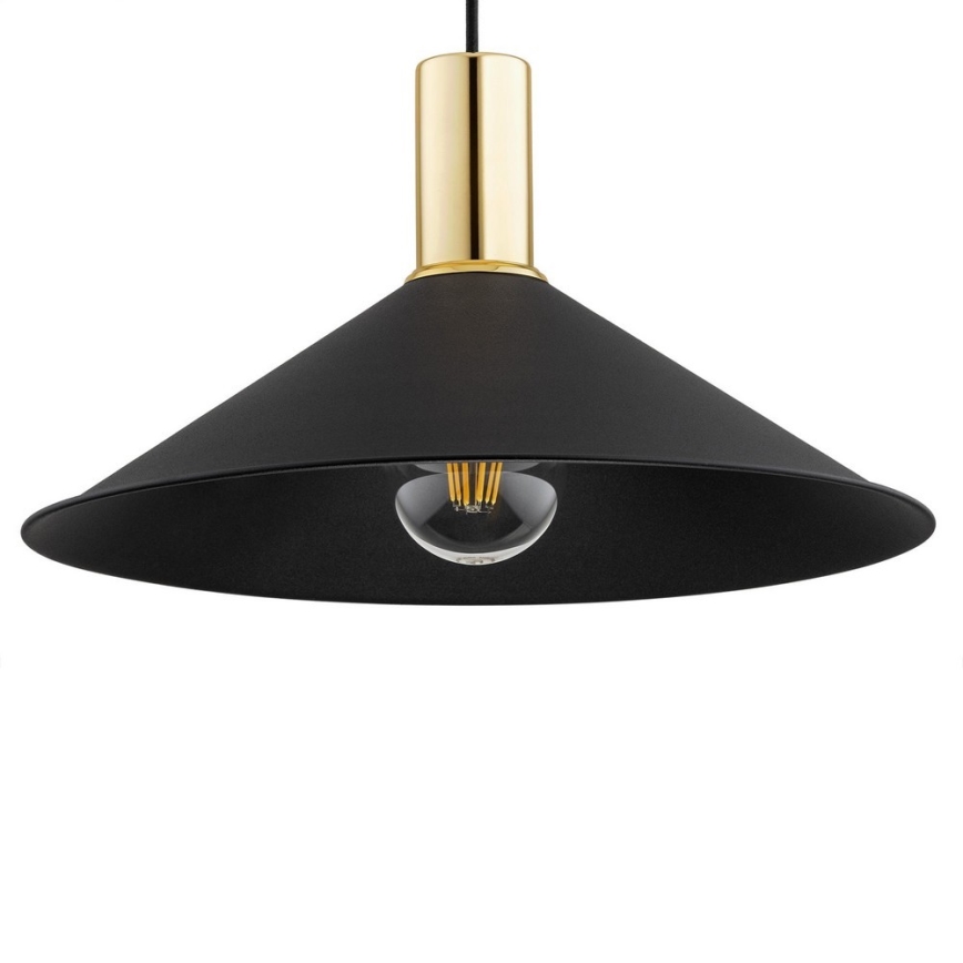 Argon 4912 - Candelabro suspenso MINORI 1xE27/15W/230V preto/dourado