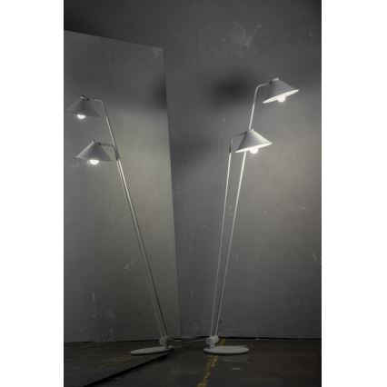 Argon 4997 - Candeeiro de pé GABIAN 1xE27/15W/230V branco