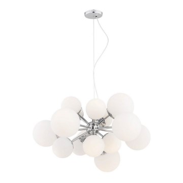 Argon 5021 - Candelabro suspenso SATELITE 15xE27/15W/230V cromado brilhante