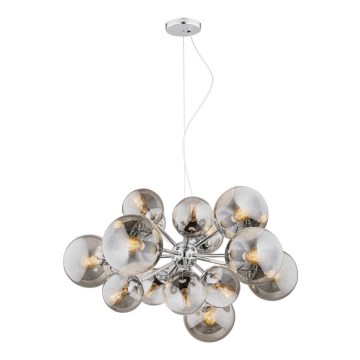 Argon 5022 - Candelabro suspenso SATELITE 15xE27/15W/230V cromado brilhante