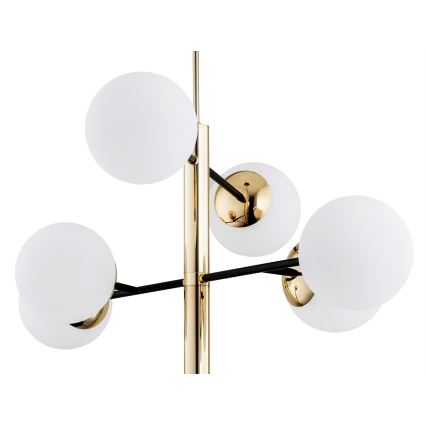 Argon 5041 - Candelabro suspenso CAMERON 8xE27/15W/230V latão/preto