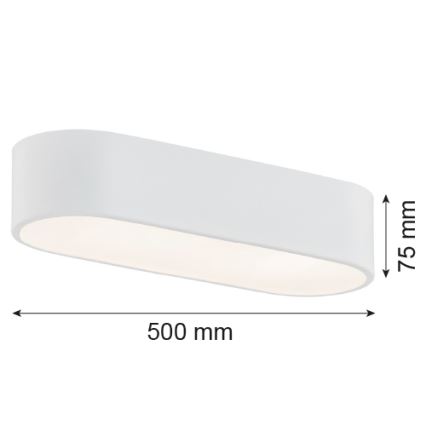Argon 6002 - Iluminação de teto TONI 3xE27/15W/230V branco