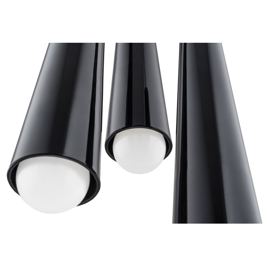 Argon 6103 - Candelabro suspenso HOLLYWOOD 3xE14/7W/230V preto