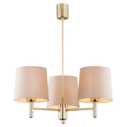 Argon 6109 - Candelabro suspenso PONTE 3xE27/15W/230V bege