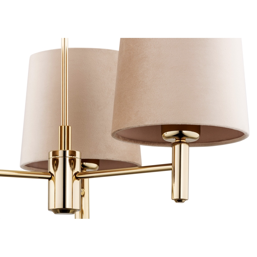 Argon 6109 - Candelabro suspenso PONTE 3xE27/15W/230V bege