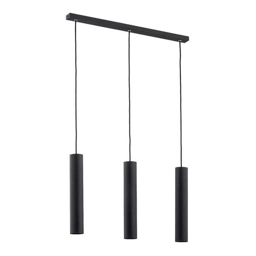 Argon 6112 - Candelabro suspenso GOMERA 3xGU10/5W/230V preto