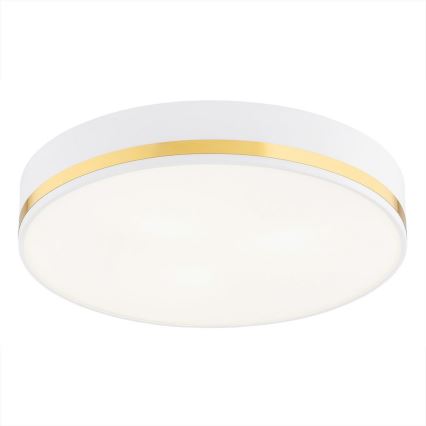 Argon 6138 - Iluminação de teto AMORE 3xE27/15W/230V diâmetro 45 cm branco/dourado