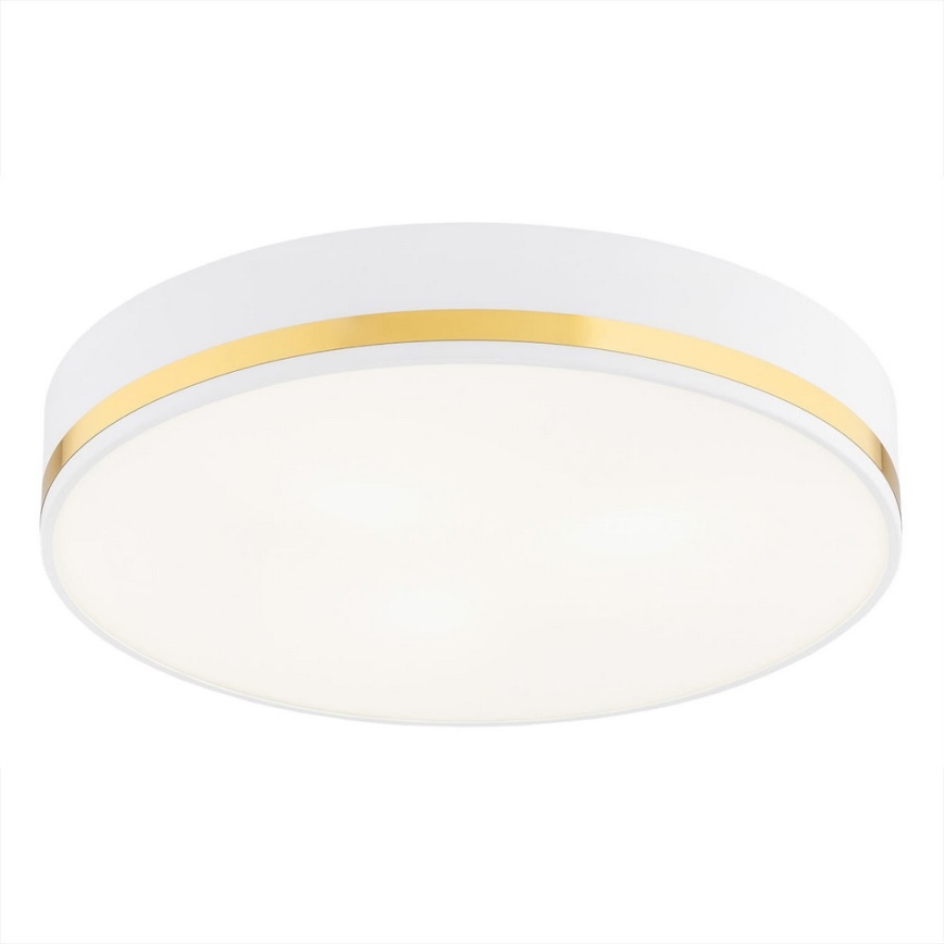 Argon 6138 - Iluminação de teto AMORE 3xE27/15W/230V diâmetro 45 cm branco/dourado