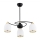 Argon 6144 - Candelabro suspenso AVILA PLUS 3xE27/15W/230V preto/dourado/branco