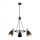 Argon 6149 - Candelabro suspenso CHARLOTTE 3xE27/15W/230V preto/dourado
