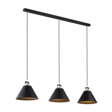 Argon 6174 - Candelabro suspenso ORTE 3xE27/15W/230V preto